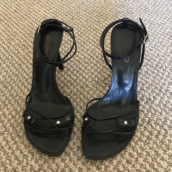 Women’s Black Aldo Strappy Stiletto Sandals, size 7 - Picture 5 of 8